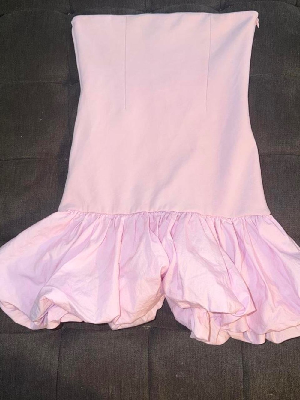 Zara Pastel Pink Ruffle Hem Skort